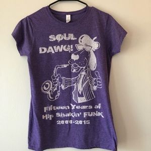 Soul Dawg! Got Funk? Women’s Large Purple T-shirt